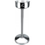 Pie porta cubos oval inox