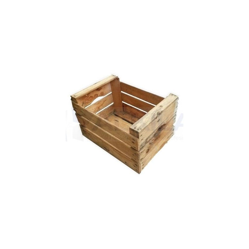 Caja madera vintage 50 x 30 x 35 cm. - Alquiler Menaje Hosteleria Eventos