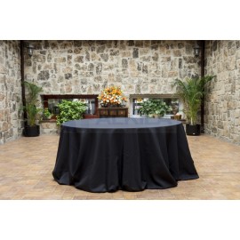 Mantel negro hilo 360 x 360 cm