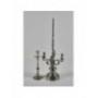 Candelabro plateado 1 vela