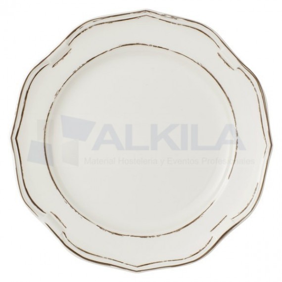 Plato postre Scala Patina 27 cm